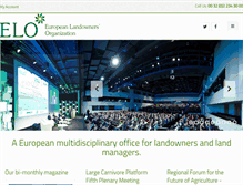 Tablet Screenshot of europeanlandowners.org